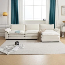 Sectional Sofa Modular Comfy Cloud Counch Modern L Shape Sofa Set Living Room