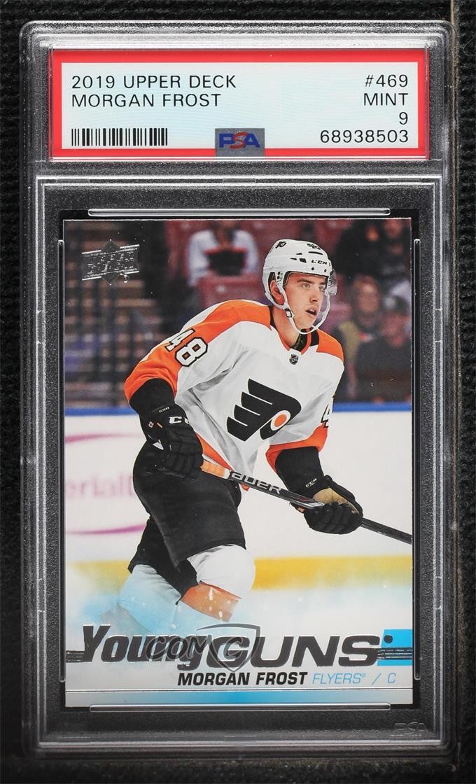 2019-20 Upper Deck Young Guns Morgan Frost #469 PSA 9 MINT Rookie RC 0lb7