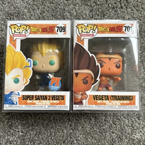 Funko Dragon Ball Z Super Saiyan 2 Vegeta & Vegeta (Training) LOT
