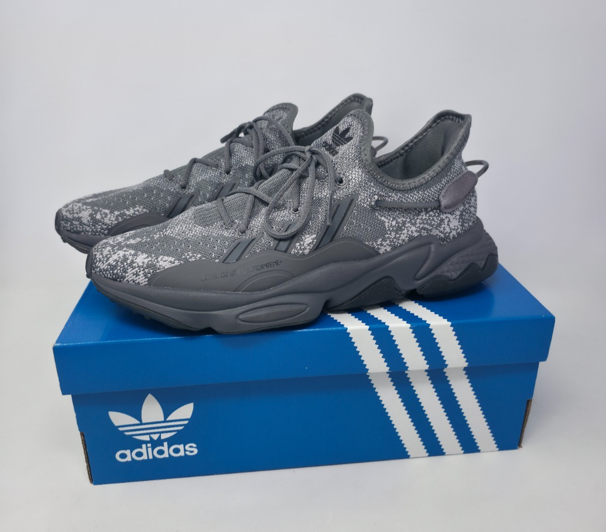 Adidas Originals Ozweego Knit Grey Trainers Shoes Men's Size