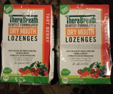 TheraBreath Dry Mouth tart berry Lozenges, 400 count, exp 04/28, Damage box