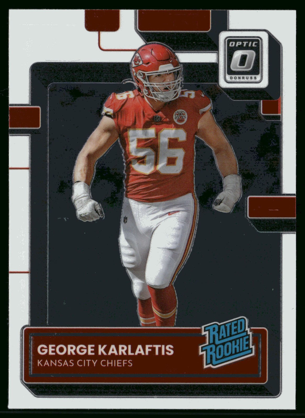 2022 Donruss Optic George Karlaftis Rookie Kansas City Chiefs #256