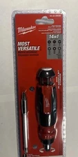 NEW Milwaukee 14-in-1 Ratcheting Multi-Bit Driver 48-22-2903E Screwdriver A2