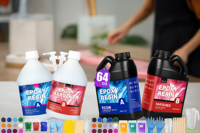 128oz Epoxidharz Set Epoxy Gießharz Glasklar Epoxydharz DIY Epoxidharz