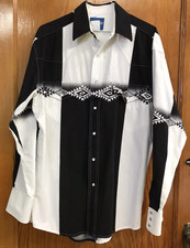 Vintage 90s Wrangler Southwestern Pearl Snap Western Shirt