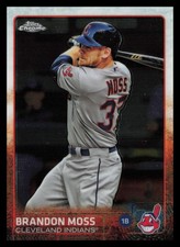 2015 Topps Chrome Topps #135 Brandon Moss Cleveland Indians sports