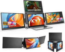 Triple Screen Laptop Monitor Extender - 15.6" FHD Portable Monitors