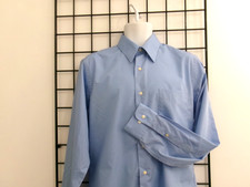 "NEW" ARROW / ORG 40   15 1/2 NECK 34 / 35 SLEEVE BLUE / POPLIN / DRESS SHIRT