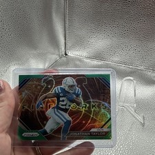 2023 Panini Prizm Fireworks Jonathan Taylor Green Prizm #F-16 Colts NFL