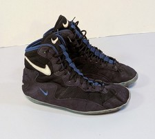 Rare Vintage Nike Footsweep Wrestling Shoes in Blue and Black 1996 Size 8.5