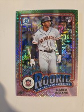 2024 Bowman Mega Box Chrome ROY Favorites Marco Luciano ROY-11 Pink Mojo/199(RC)