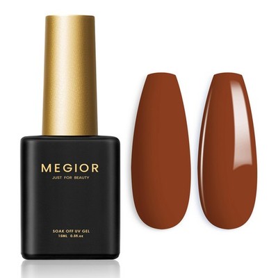 Brown Nail Polish 15ML Saddlebrown Soak Off UV Lamp Polish Nail Art Manicure ...