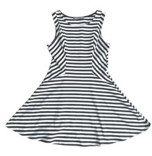 Finn & Clover Tank Dress Womens Medium Knee Length Sleeveless Striped Pullover 