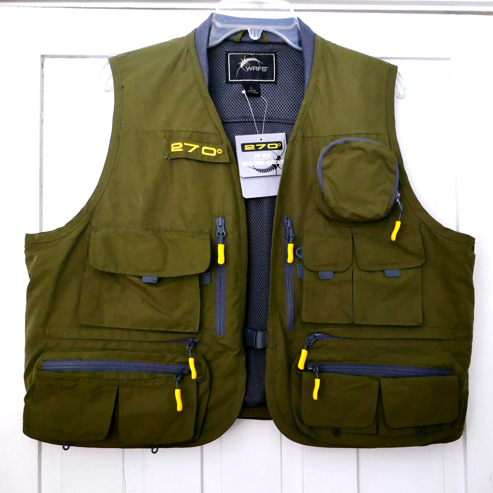 White River Fly Shop 270 Fly Fishing Vest Size L Loden Green Polyester New Tags
Opens in a new windo