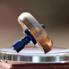 Titanium Alloy Handle Brass Spinning Top Ceramic Bead EDC Fidget Spinner Toy