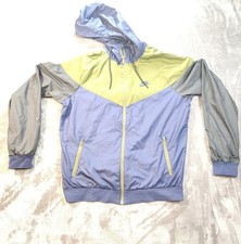 Nike Jacket Mens Medium Blue Green Windrunner Windbreaker Color Block Vintage