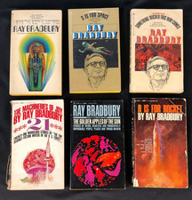 Ray Bradbury Vintage Sci-Fi Paperbacks Books Lot of 6 Vintage Science Fiction