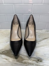 Vince Camuto Savilla Pump Heel Black Leather Heel Womens Shoe Size 8.5 Sexy NWOB