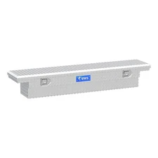 UWS Bright Aluminum 63" Slim-Line Truck Tool Box, Low Profile Toolbox Storage