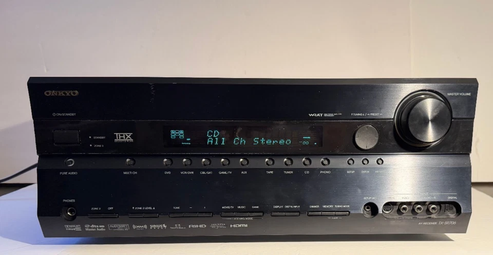 Onkyo TX-SR706 7.1 HDMI AV Amplifier Receiver Black TESTED WORKS No Remote - Image 2 of 4