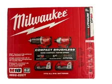 Milwaukee Tool 3692-22Ct M18 Compact Brushless 2-Tool Combo Kit