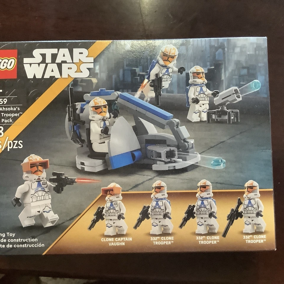 conjuntos lego star wars novos Obi-Wan Star fighter 75333, pacotes de batalha 75359 e 75345 - Imagem 3 de 4