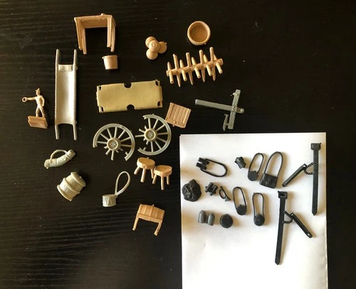 Vintage original  Marx Blue & Gray Civil War playset accessories