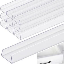 10 Pcs 16.5" Cabinet Door Protector Edge Guard-3/4 Thick Slip-On Drawer Door Pro