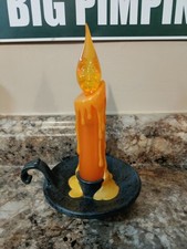 Hallmark 2006 Halloween flickering haunted candle Ghost Face Lantern NOT WORKING