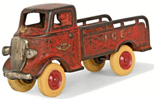 Arcade Cast Iron ICE Truck U.S.A. Original Paint c. 1930s Vintage Original