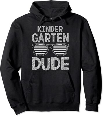 Kindergarten Dude Teachers Students Back To School Unisex Hooded Sweatshirt
