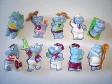 KINDER SURPRISE SET - HAPPY HIPPOS VACATION HOLIDAY EUROPE 1995 - FIGURES