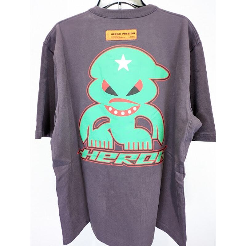 Heron Preston Q:2/HP Monster Short Sleeve Tee T-Shirt in Purple