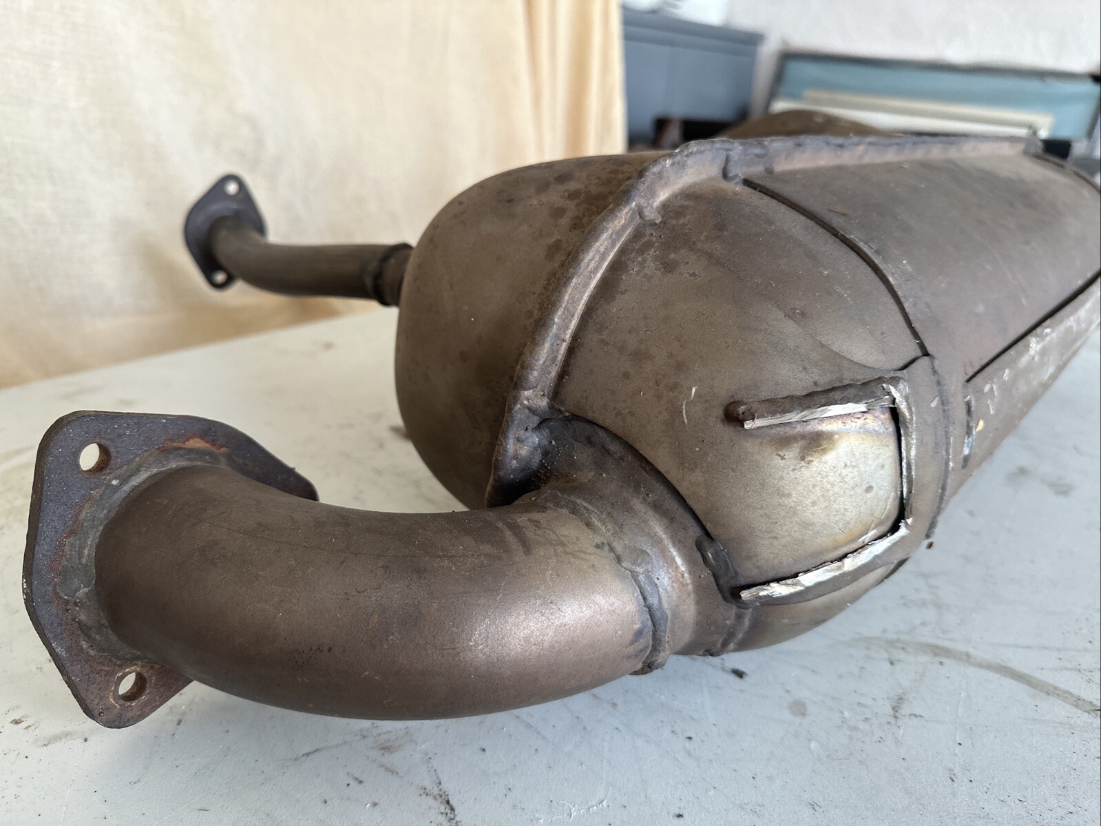 OEM Ferrari 512 BB / 512 BBi Upper Main Exhaust Silencer 109127 Boxer READ!