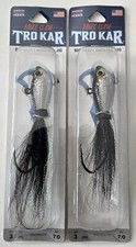 2 EAGLE CLAW PRO-V BUCKTAIL JIG Trokar 5 inch 3 Oz 7/0 SHAD