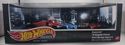 Hot Wheels Premium Collector Set Exotics Team Transport SEALED