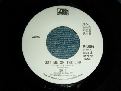 RATT Japan 1985 P-1989 WHITE LABEL PROMO NM 7