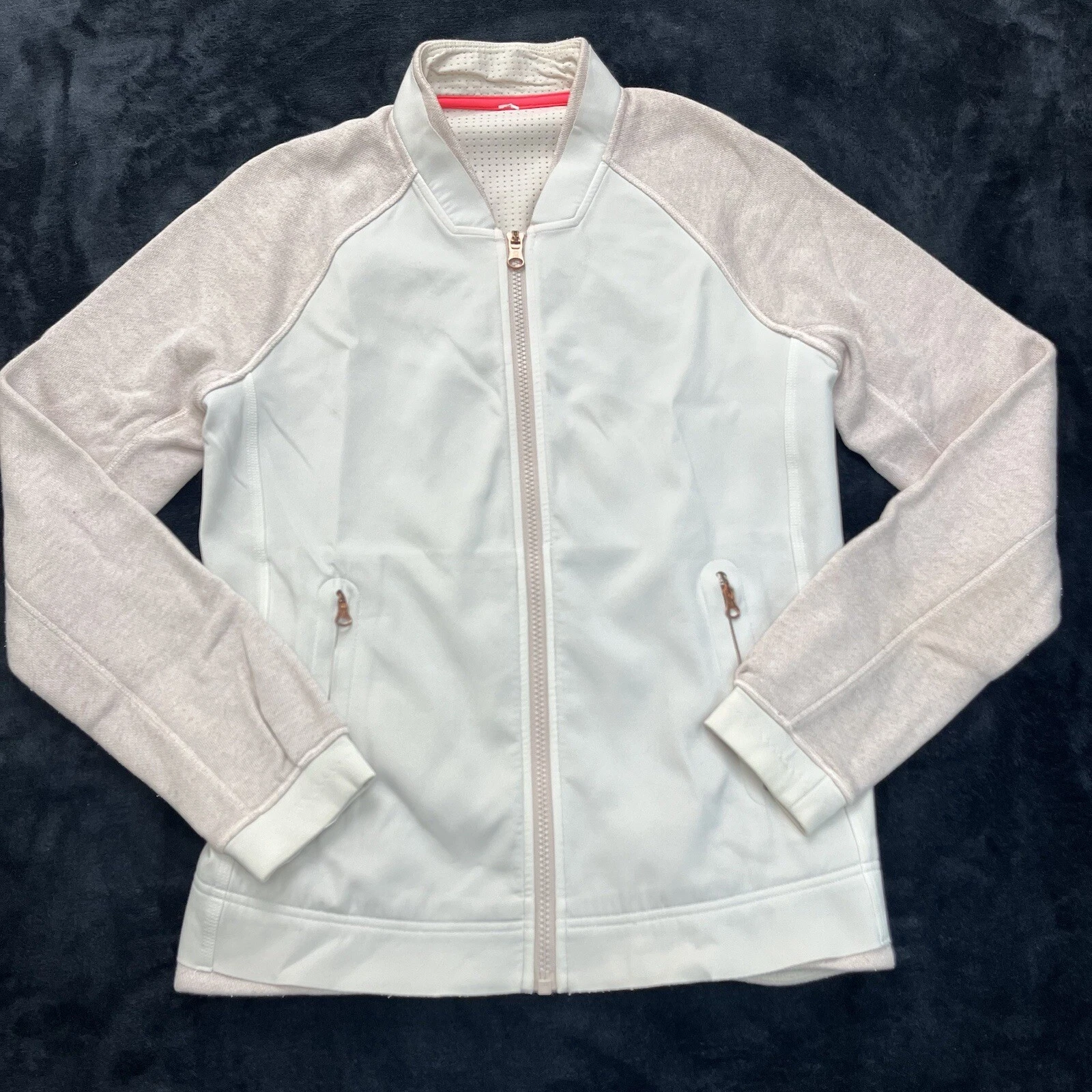 OFF WHITE Giacca Lululemon Var City bianca rosa taglia 4