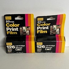 2 Sears 126 20 Exp Color Print Film ASA 100/21 EXP May 1980 Sealed