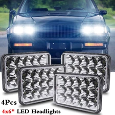 4pcs 4x6" LED Headlights Fit Pontiac Firebird Trans AM 1977 1978 1979 1980 198