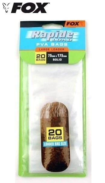 Sac soluble Fox Pva Bags Rapide Load large loader par 20 - Photo 1/1