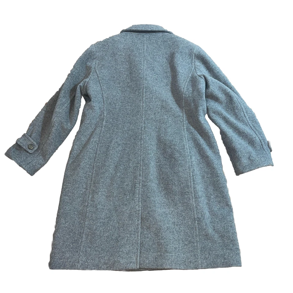 L.L. Bean Gray Boiled Wool Jacket Women's 14 Reg Premium Bellandi Made in Italy - Image 2 of 4