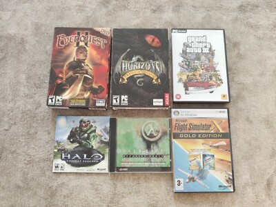 PC Spiele Konvolut Halo Flight Simulator Gold Everquest GTA Horizons Halflife