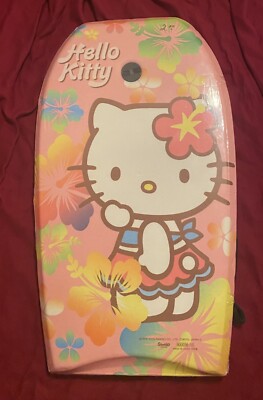 New Sealed Hello Kitty Kids Body Board Swimming Rare Vintage Discontinued 2010