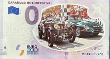 Euro Schein 0 EURO C Aramulo Motor Festival Portugal Farbe 2019 Nummer Divers