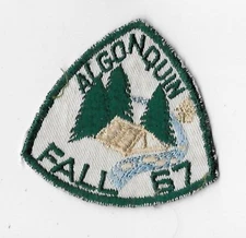 1967 Algonquin Council Fall Camporee Patch