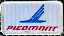 Vintage Piedmont Airlines Employee Patch 3.5 × 2 Inches Red White & Blue - NEW