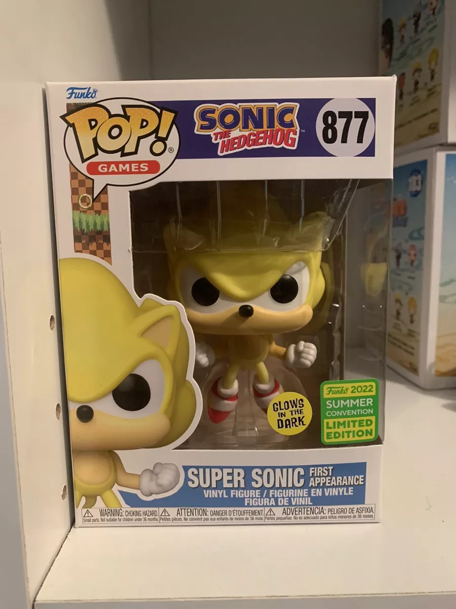 Funko Pop! Games: Sonic- Super Sonic First Appearance​ Vinyl Figure (2022  Summer Convention Limited Edition) 