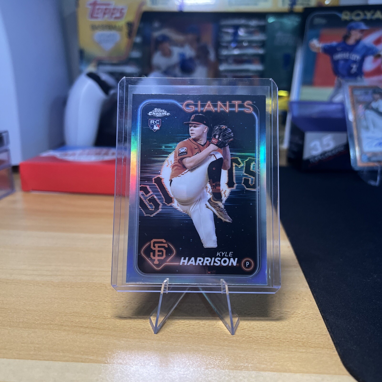 2024 Topps Chrome - Lightboard Logo Refractor #191 Kyle Harrison (RC)