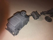 World War 2 Commonwealth Quad With 25 Pdr And Limber  28 mm 1/56 scale